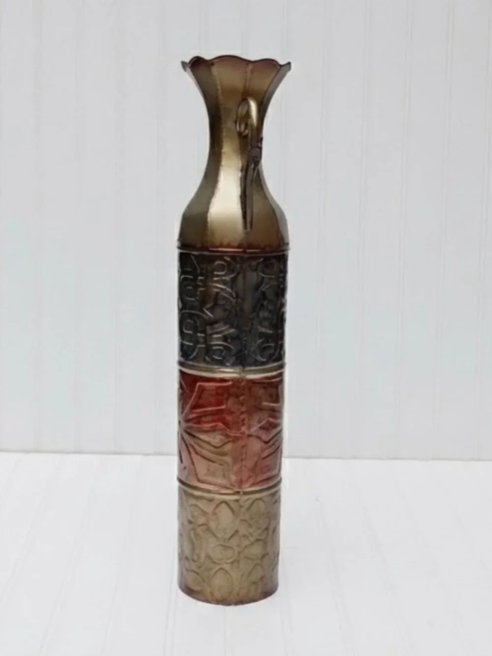 Tall Metal Floor Vase 23